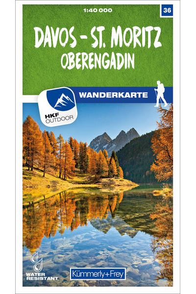 Davos - St. Moritz - Oberengadin Nr. 36 Wanderkarte 1:40 000 -  Collectif - Broschur