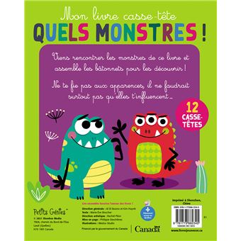 Mon livre casse-tête Quels monstres !