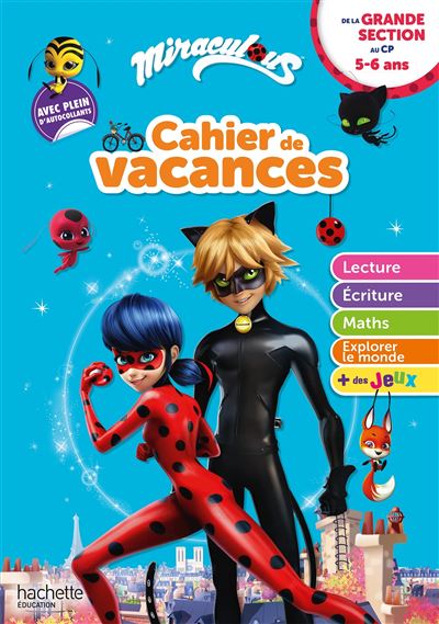 Miraculous - Cahier de vacances, de la Grande Section au CP