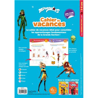 Miraculous - De la Grande Section au CP - Cahier de vacances 2023