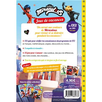 Miraculous - Jeux de vacances 2022 - Du CE2 au CM1