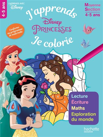 Les Princesses J'apprends tout en coloriant MS