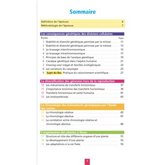Objectif BAC Fiches détachables Spécialité SVT tle