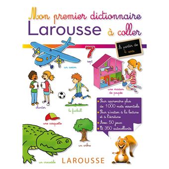 Mon Premier Dictionnaire Larousse À Coller   Broché   Collectif   Achat