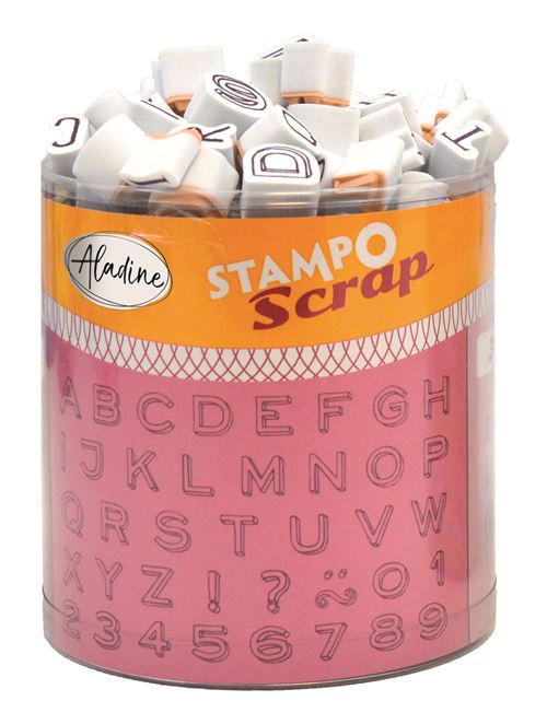 Kit créatif Aladine Stampo Scrap Mini Alphabet