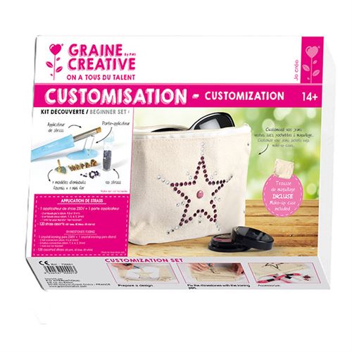 Kit Graine Créative customisation application de strass