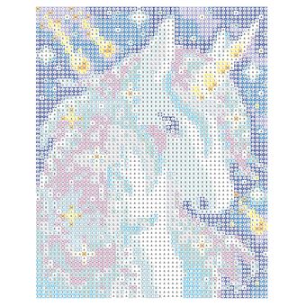 Tableau mini strass licorne - boîte avec accessoires