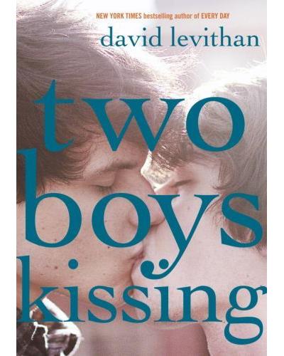 Two boys kissing