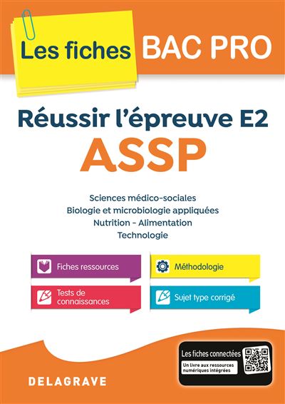 Réussir l'épreuve E2 ASSP Les fiches bac pro