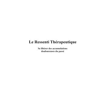 Le Ressenti Thérapeutique