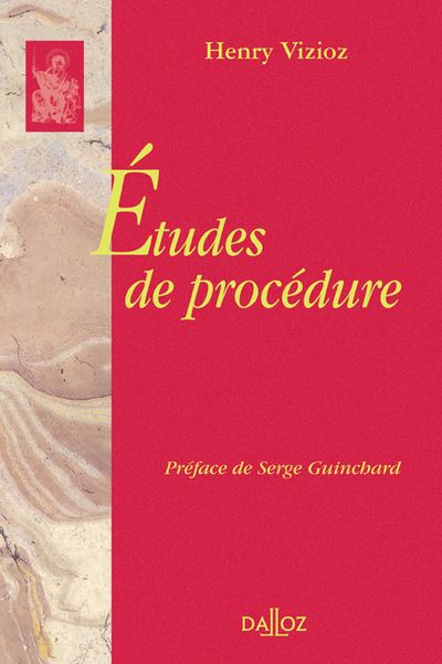 Études de procédure - Réimpression de l'édition de1956 - Henry Vizioz - broché