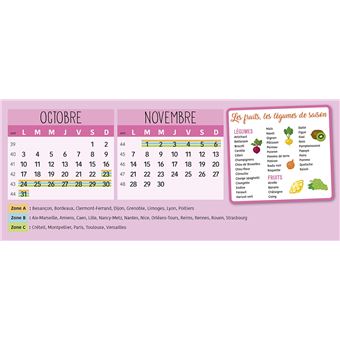Calendrier 2023 Fnac Frigobloc Hebdomadaire 2023 - Calendrier D'organisation Familiale / Sem (De  Sept. 2022 À Déc. 2023) Septembre 2022-Décembre 2023 - Dernier Livre De  Collectif - Précommande & Date De Sortie | Fnac