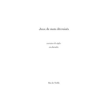 Jeux de Mots Décroisés