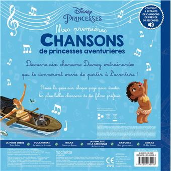 DISNEY PRINCESSES - Mes Premières Chansons de princesses aventurières