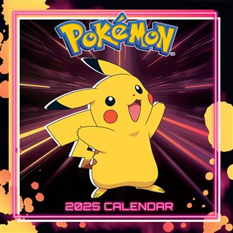 Calendrier mural Pokemon 2025