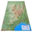 Carte en relief du Massif Central