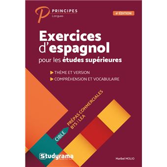 Exercices d'espagnol pour les études supérieures