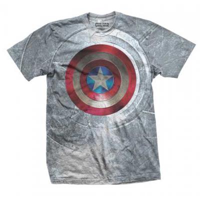 Captain america civil war shield/mens sublimation/medium