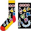 Chaussettes Unisex The Beatles Portholes And Characters Noires