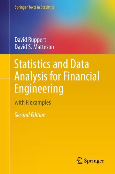 Statistics and data analysis for financial engineering - relié - David ...