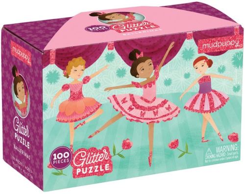 Mudpuppy glitterpuzzel Ballerina's - 100 stukjes