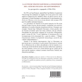 Lutte de Vincent Ogé pour la citoyenneté des "gens de couleur" de Saint-Domingue