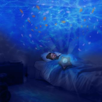 Pabobo Peluche Veilleuse Projecteur Dynamique Aqua Dream - Bleu