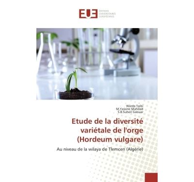 Etude de la diversite varietale de l'orge