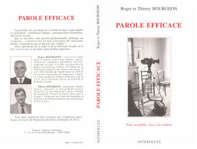 Parole efficace - R. Bourgeon - broché