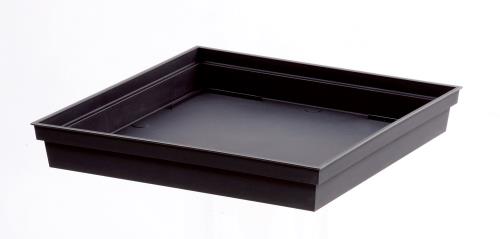 EDA Soucoupe carr&eacute; Toscane  32,6x32,6x4,9cm Gris Anthracite