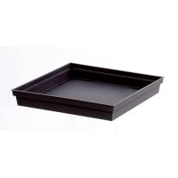 Soucoupe carré Toscane Eda 32,6x32,6x4,9cm Gris Anthracite