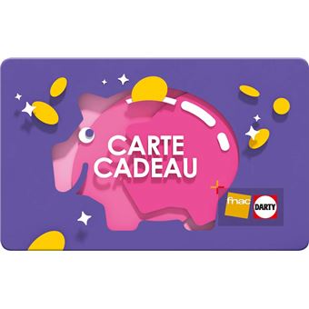 95,50€ carte cadeau de 100€ Darty FNAC moins chère