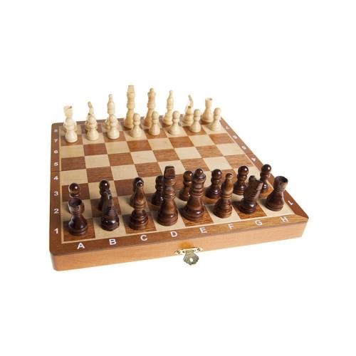 Coffret d’échecs en bois France Cartes