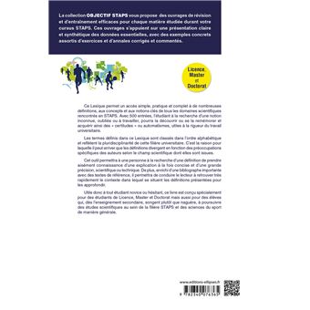 Lexique thématique en STAPS