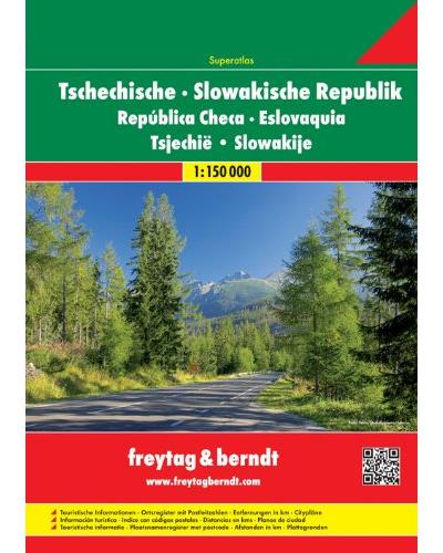 Tschechische - slowakische republik superatlas 1 : 150 000