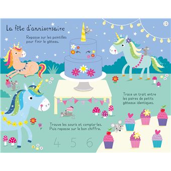 Les licornes - Joue et colorie