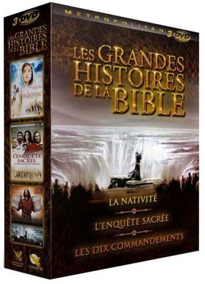 Coffret Les grandes histoires de la Bible 3 films Edition limitée DVD