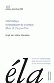 Études de linguistique appliquée - N°4/2009