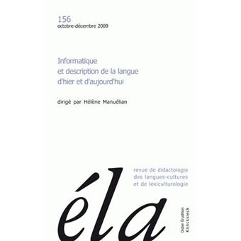 Études de linguistique appliquée - N°4/2009