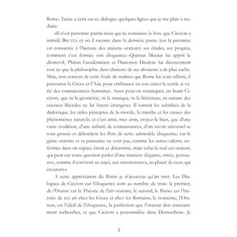 Dialogues sur l'éloquence: De oratore, Brutus, Orator