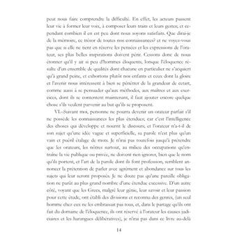 Dialogues sur l'éloquence: De oratore, Brutus, Orator