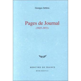 Pages de Journal - 1