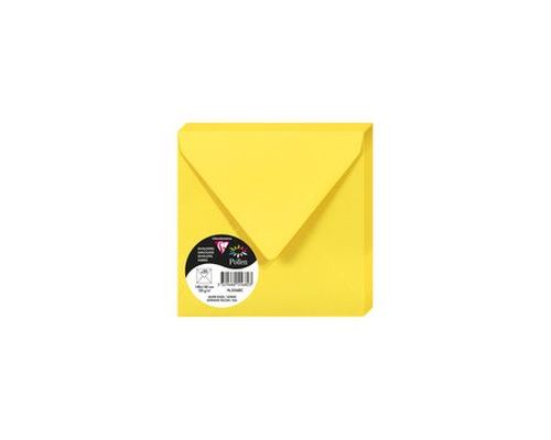 Pack de 20 enveloppes Pollen 140 x 140 mm Jaune