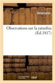 Observations sur la ratanhia