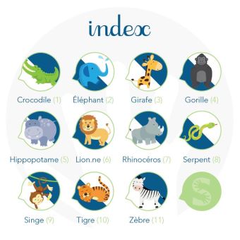 Les signes de la jungle et la savane