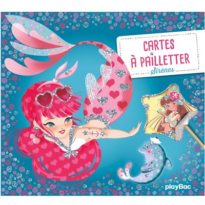 Cartes à pailleter Sirènes