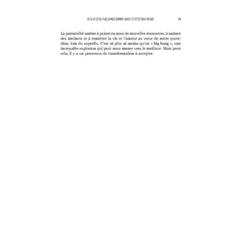 Un bébé pour tout changer