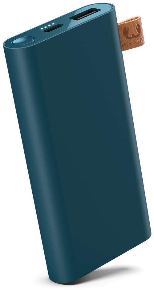 FRESH'N REBEL POWERBANK 6000 MAH USB-C PETROL BLUE