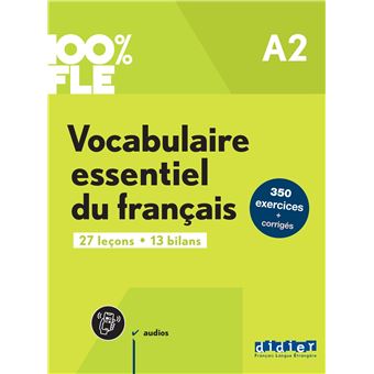 100% FLE - Vocabulaire essentiel du français A2 - livre + didierfle.app