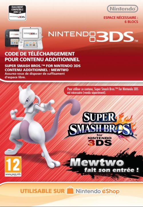 Code de téléchargement Super Smash Bros. Mewtwo fait son entrée ! Nintendo 3DS